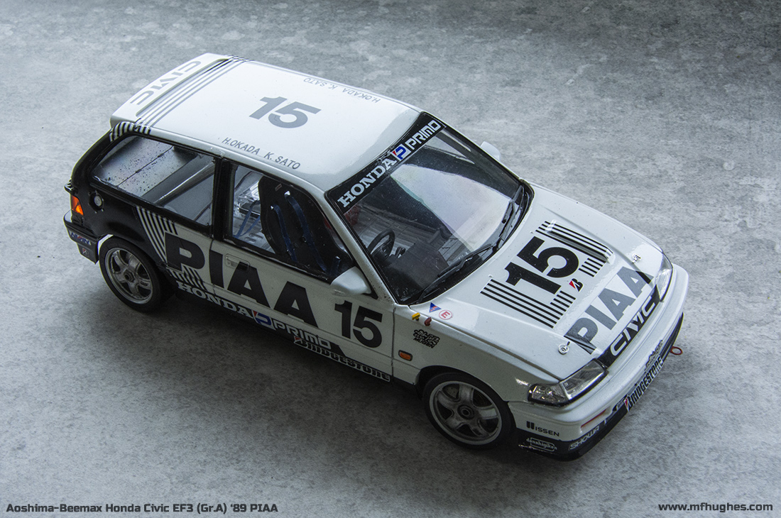 Aoshima Beemax Honda Civic EF3 (Gr.A) '89 PIAA