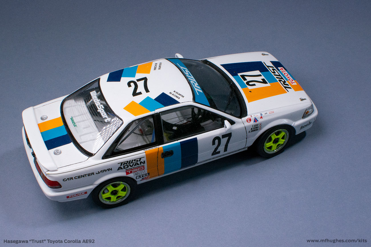 Hasegawa Trust Racing Corolla Levin 1/24