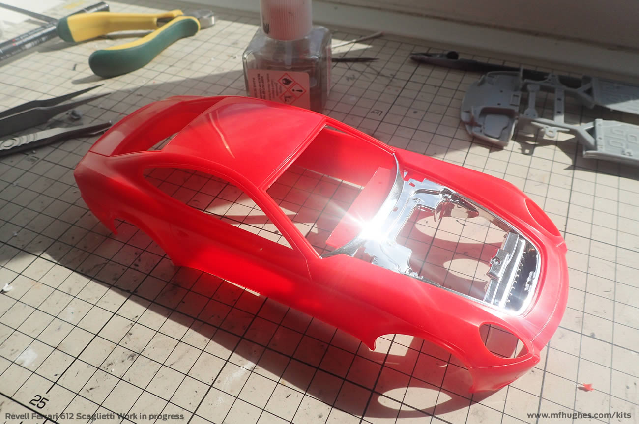 Revell Ferrari 612 Scaglietti - Work In Progress - Vehicles
