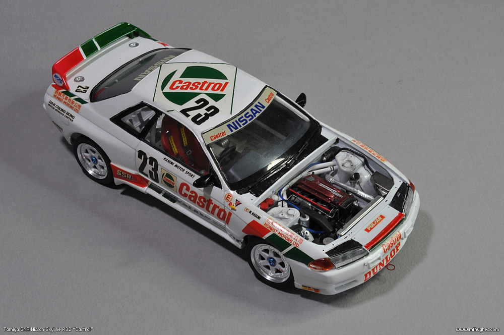 Tamiya Castrol Nissan Skyline R32 Gr.A 1/24. Photographs.